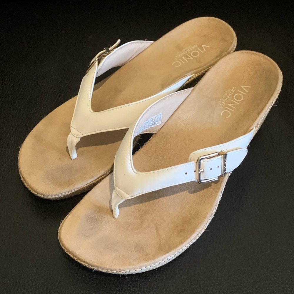 Women's Vionic Polina Wedge Sandals in White